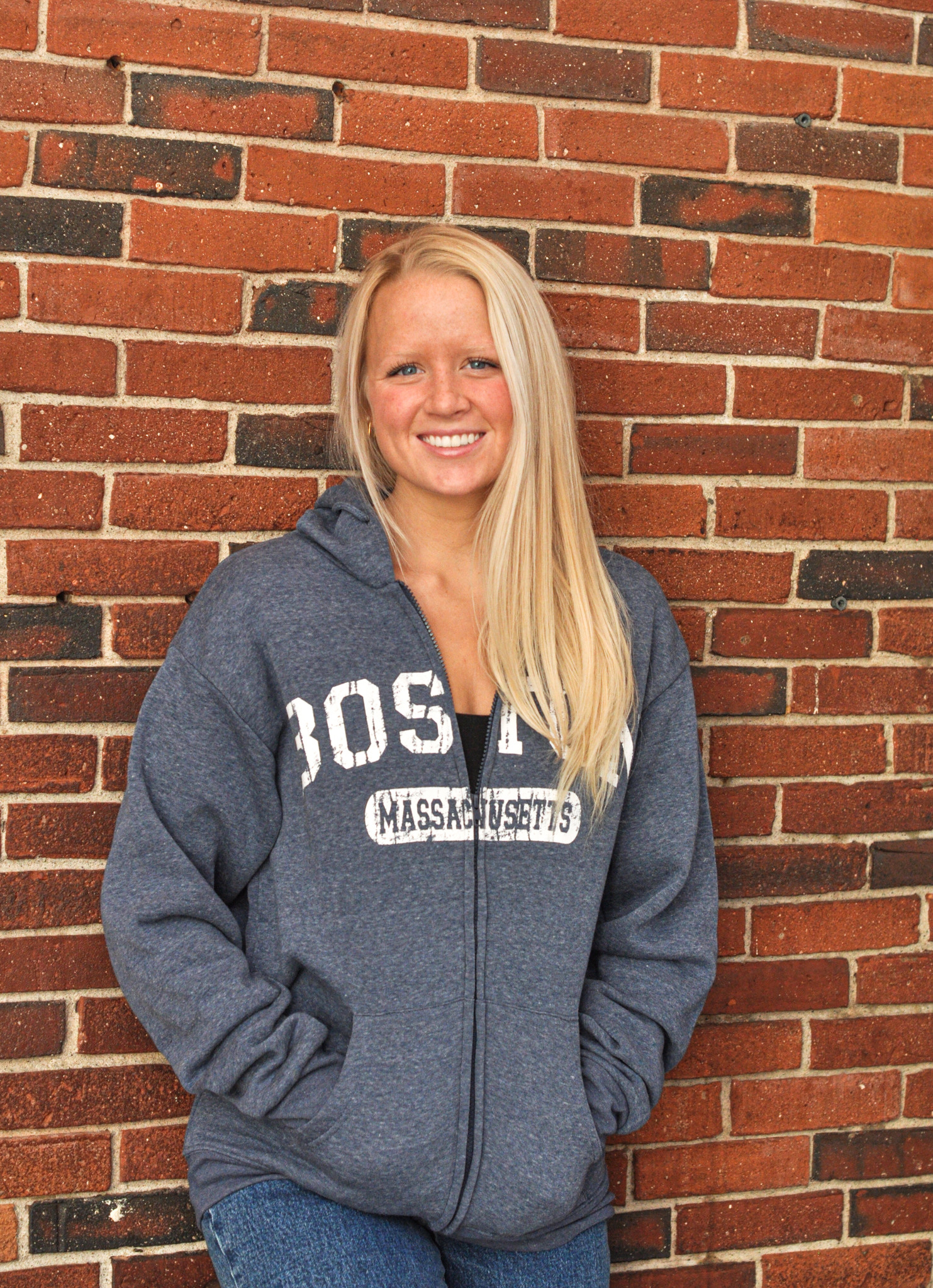 FULL ZIP HOOD BOSTON MA - BOSTON CAMPUS GEAR